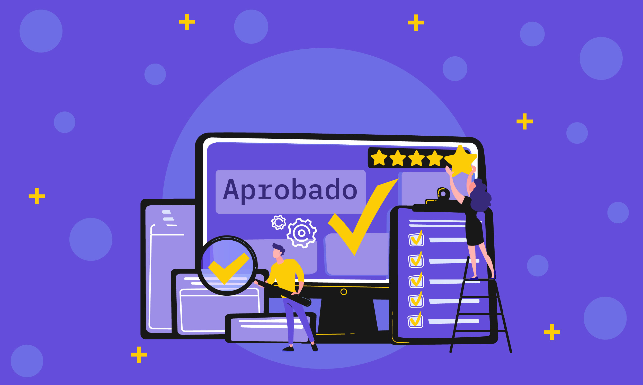 Analistas de calidad generando reportes